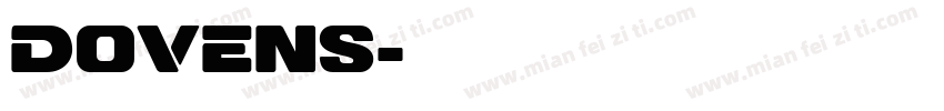 DOVENS字体转换