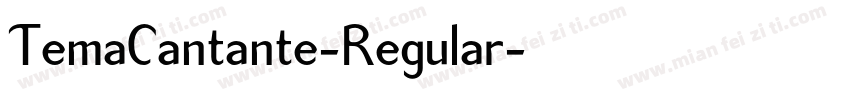 TemaCantante-Regular字体转换