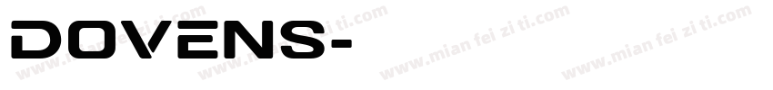 DOVENS字体转换