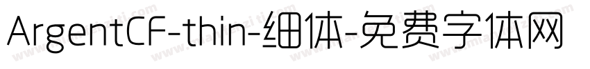 ArgentCF-thin-细体字体转换