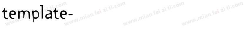 template字体转换