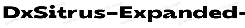 DxSitrus-Expanded字体转换
