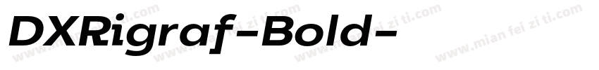 DXRigraf-Bold字体转换