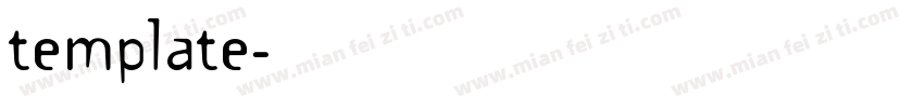 template字体转换
