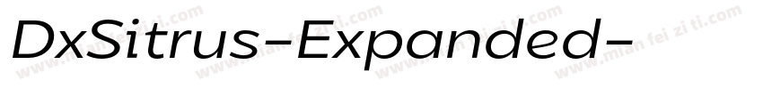 DxSitrus-Expanded字体转换