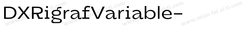 DXRigrafVariable字体转换