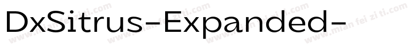 DxSitrus-Expanded字体转换