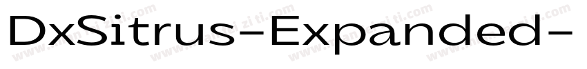 DxSitrus-Expanded字体转换