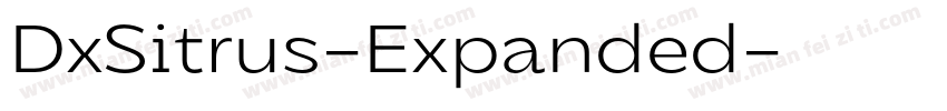 DxSitrus-Expanded字体转换