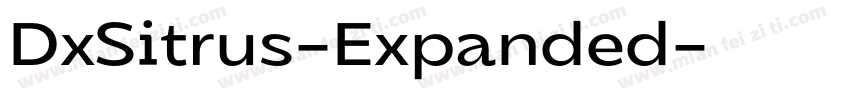 DxSitrus-Expanded字体转换