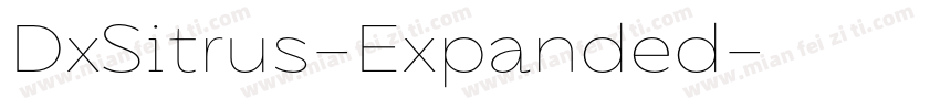 DxSitrus-Expanded字体转换
