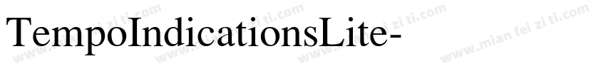 TempoIndicationsLite字体转换