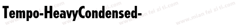 Tempo-HeavyCondensed字体转换