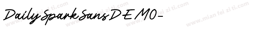 DailySparkSansDEMO字体转换
