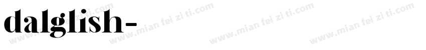 dalglish字体转换