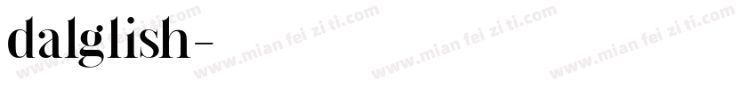 dalglish字体转换