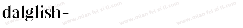 dalglish字体转换