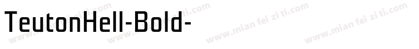 TeutonHell-Bold字体转换
