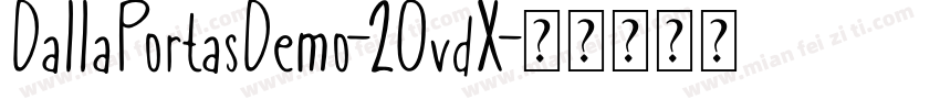 DallaPortasDemo-2OvdX字体转换