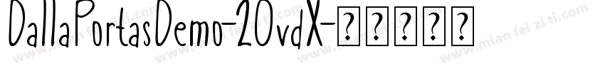 DallaPortasDemo-2OvdX字体转换