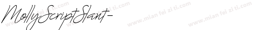 MollyScriptSlant字体转换