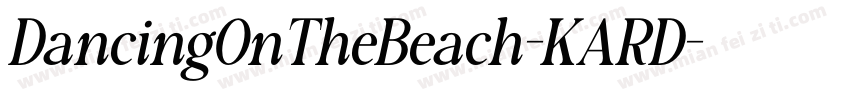 DancingOnTheBeach-KARD字体转换