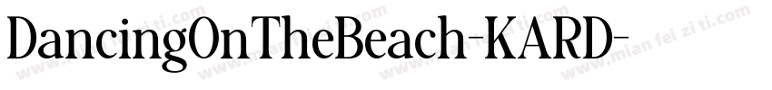 DancingOnTheBeach-KARD字体转换
