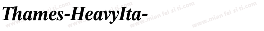 Thames-HeavyIta字体转换