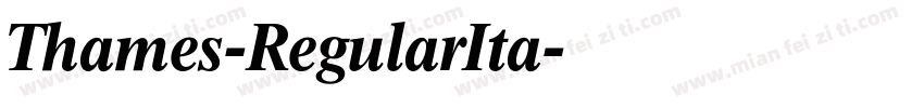 Thames-RegularIta字体转换