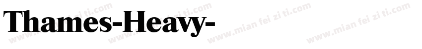 Thames-Heavy字体转换