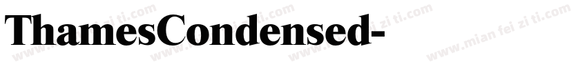 ThamesCondensed字体转换