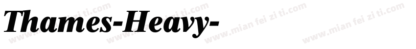 Thames-Heavy字体转换