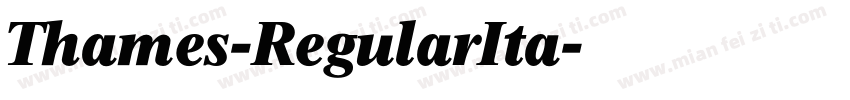 Thames-RegularIta字体转换
