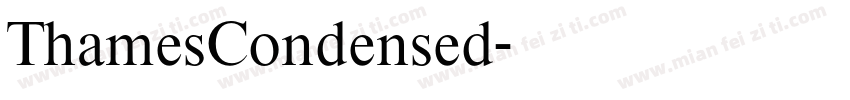 ThamesCondensed字体转换