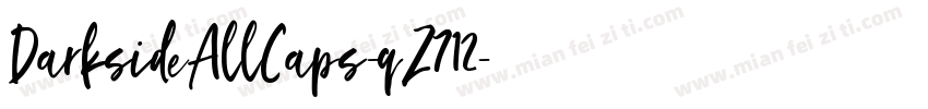 DarksideAllCaps-qZ712字体转换