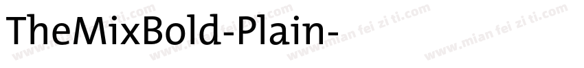 TheMixBold-Plain字体转换