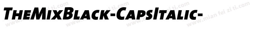 TheMixBlack-CapsItalic字体转换