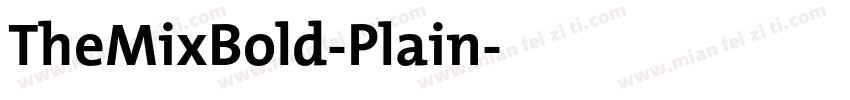 TheMixBold-Plain字体转换