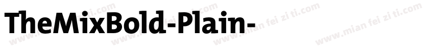 TheMixBold-Plain字体转换