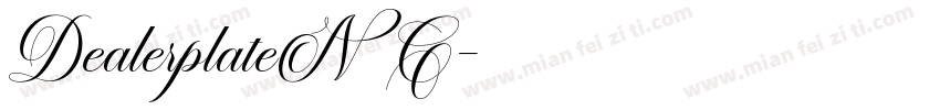 DealerplateNC字体转换