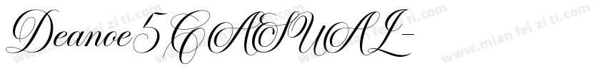 Deanoe5CASUAL字体转换