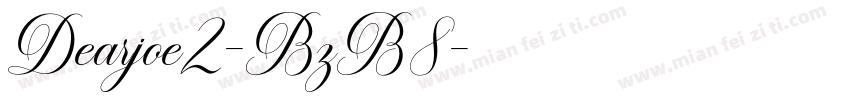 Dearjoe2-BzB8字体转换