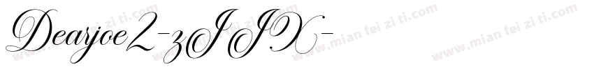 Dearjoe2-zJJX字体转换