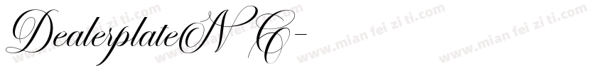 DealerplateNC字体转换
