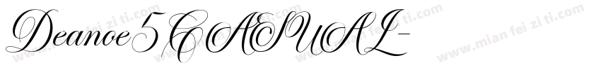 Deanoe5CASUAL字体转换