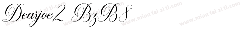 Dearjoe2-BzB8字体转换