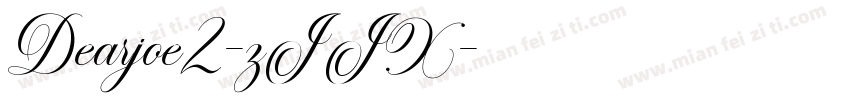 Dearjoe2-zJJX字体转换