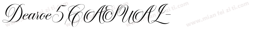 Dearoe5CASUAL字体转换
