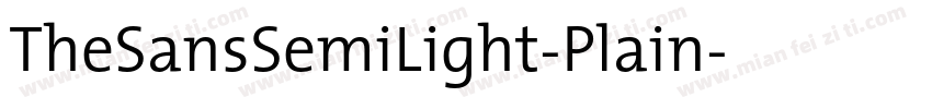 TheSansSemiLight-Plain字体转换