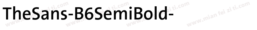 TheSans-B6SemiBold字体转换